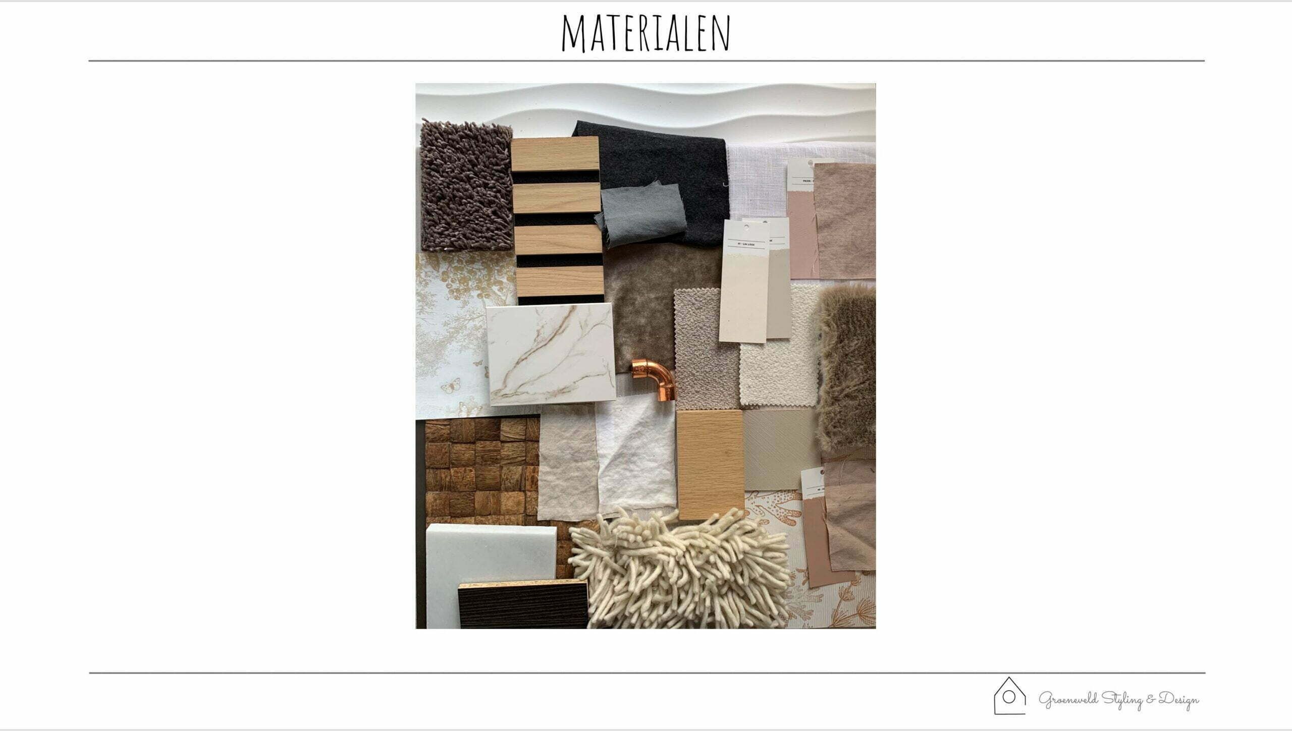 Materialen appartement Amsterdam IJburg